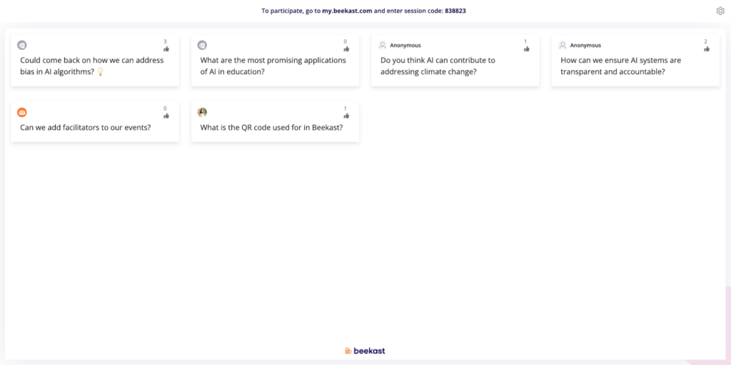 Panel discussion space template