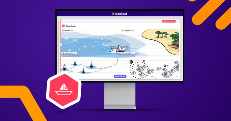 L’activité Métaphore pour réaliser vos ateliers speedboat dans Beekast