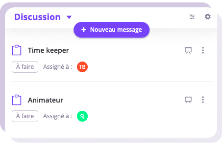 Animer la réunion à distance