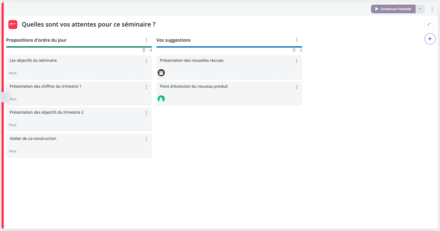 ordre du jour séminaire