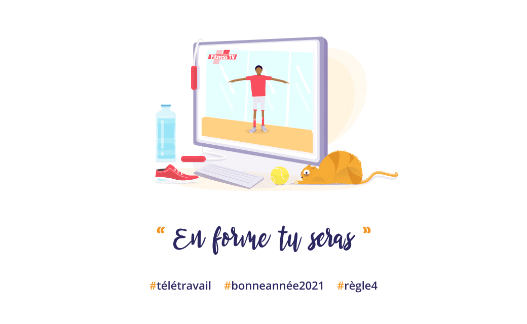 Image : kit de survie du télétravail 2021 - en forme tu seras