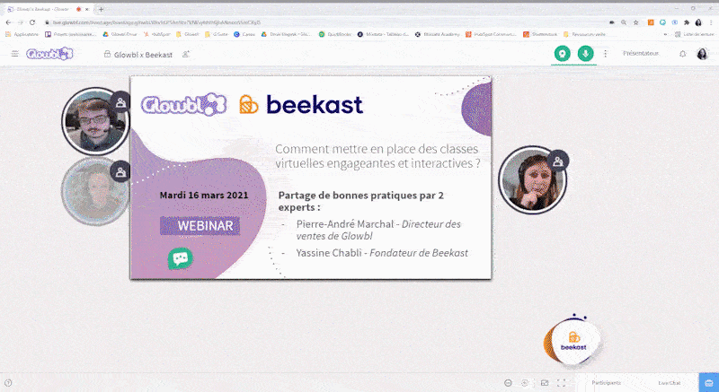 Beekast et Glowbl : deux outils complémentaires