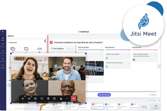 La solution opensource Jitsi est intégrée à Beekast