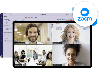Zoom videoconferencing connected to Beekast