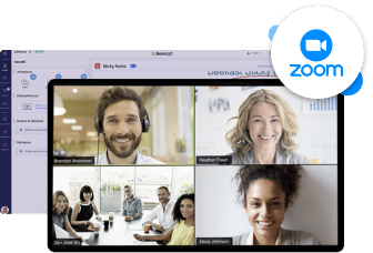 Zoom videoconferencing connected to Beekast