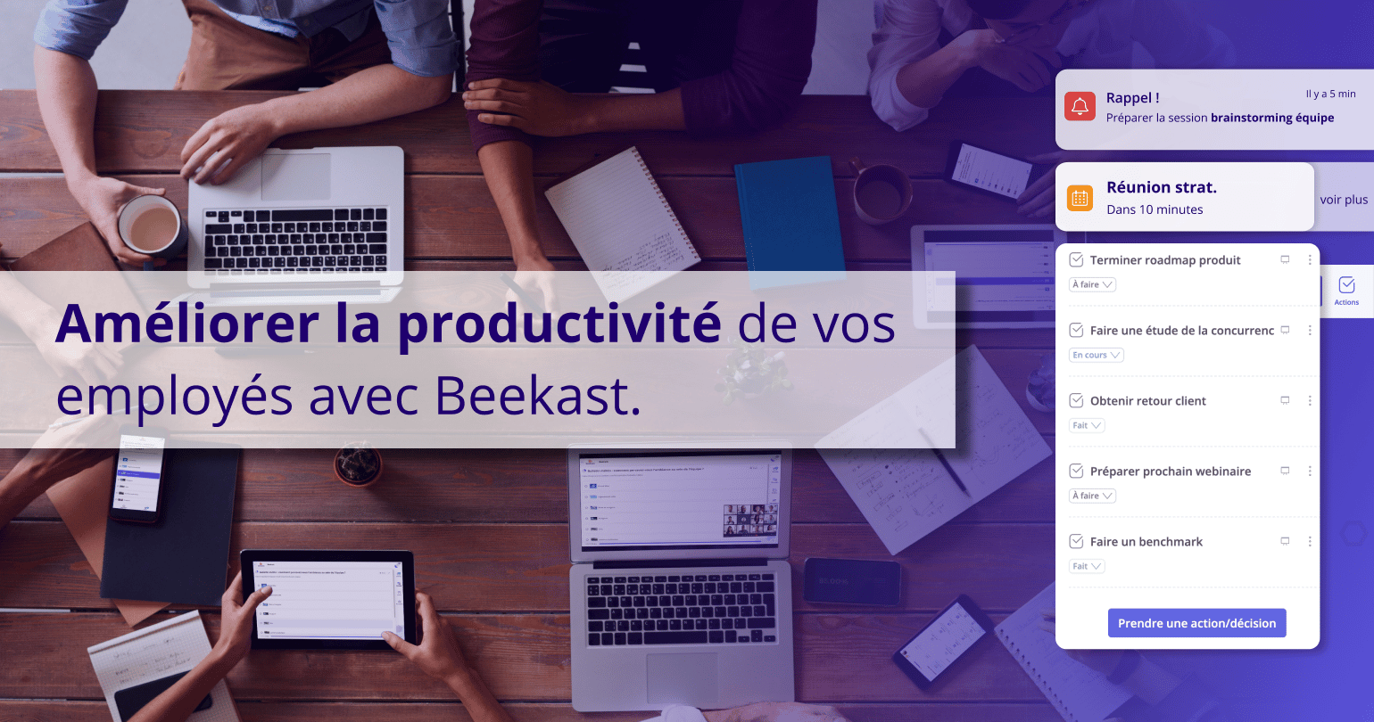 Améliorer la productivité de vos employés avec Beekast
