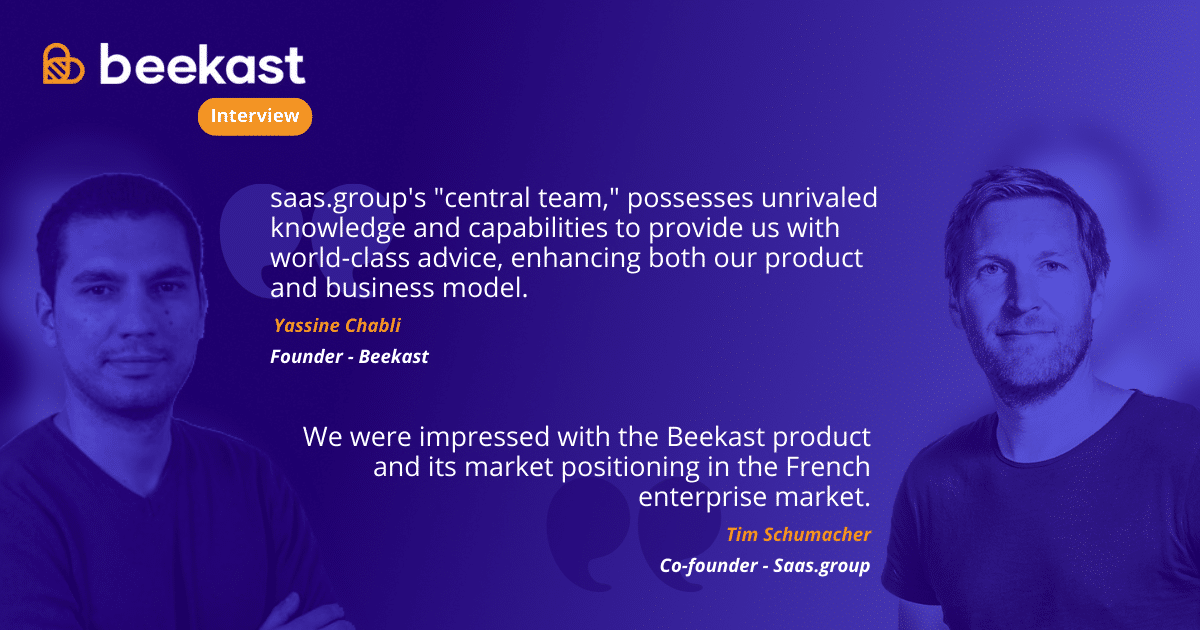 Beekast joins saas.group: Insights from Yassine Chabli & Tim Schumacher