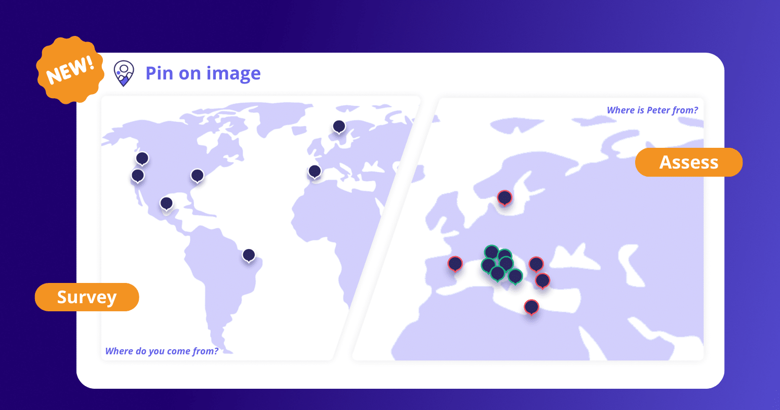 Beekast is introducing its new activity “Pin on Image” to engage your collaborators and assess their skills!