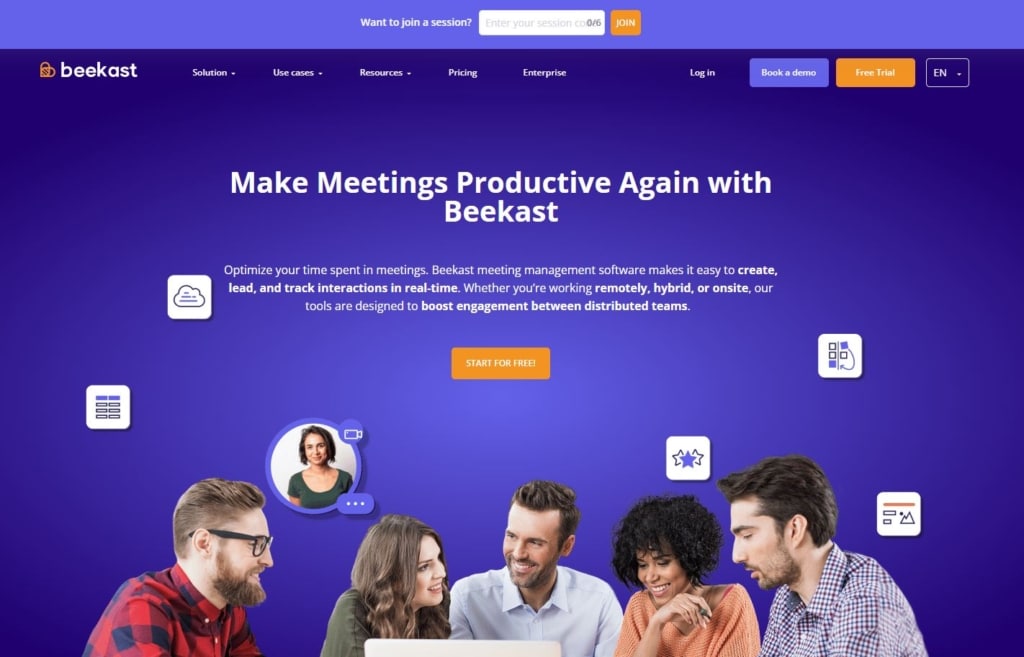 1. Beekast- Idéal pour les présentations collaboratives