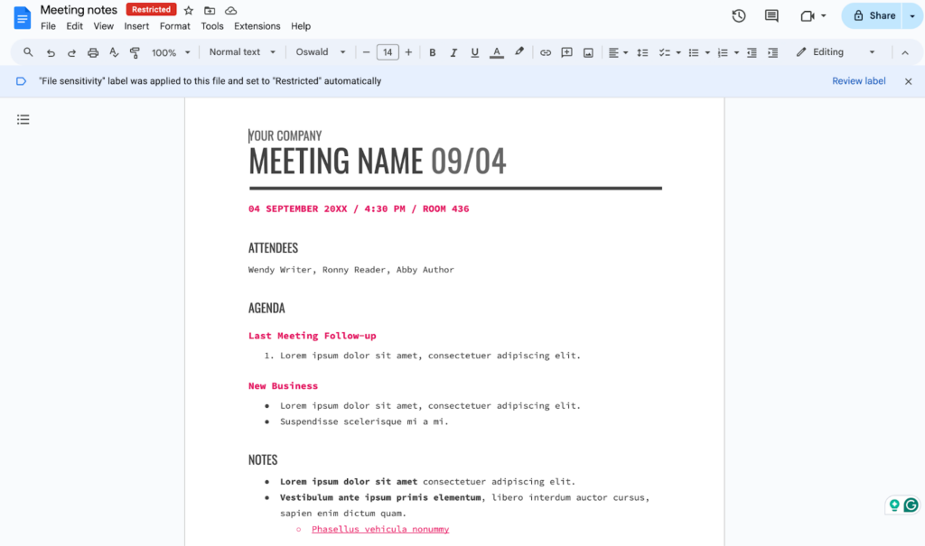 1. Google Docs: For Simple Note Taking